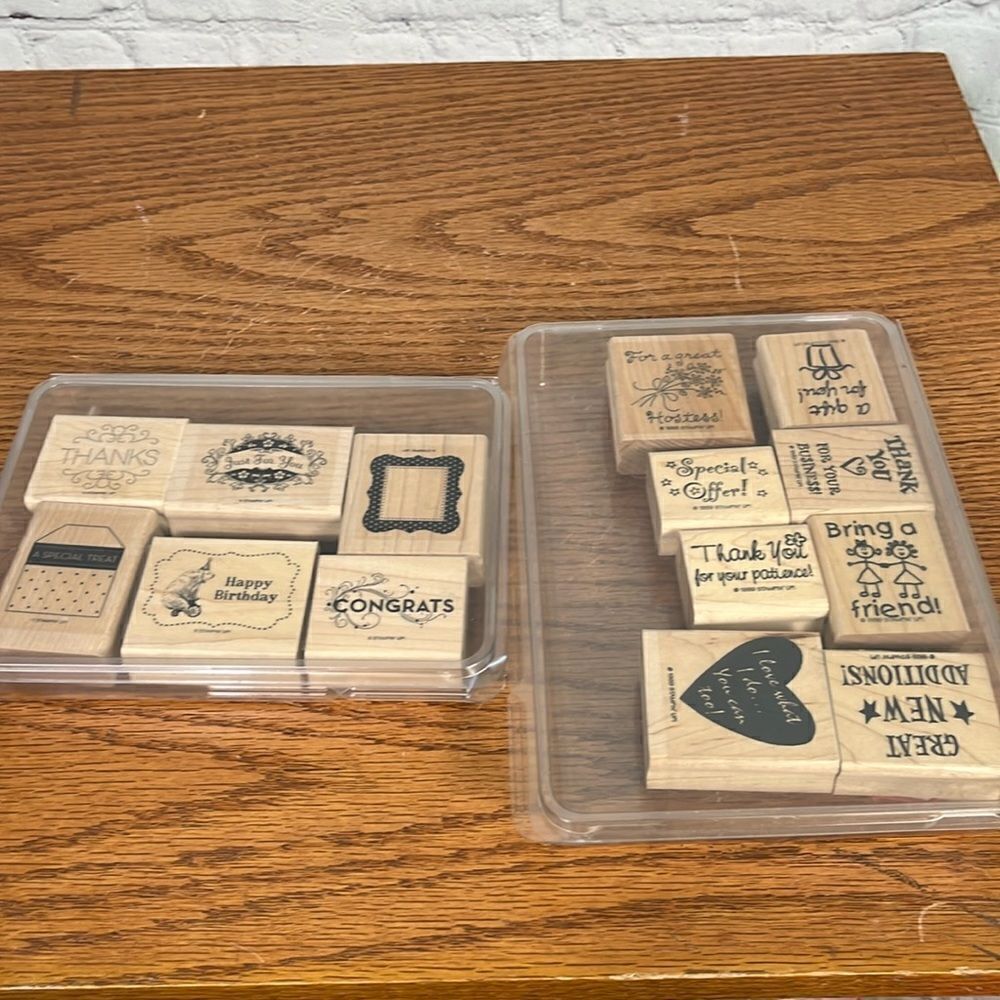 Stampin’ Up mixed set of 14 stamps Special Sentiments what I’m calling it! EUC